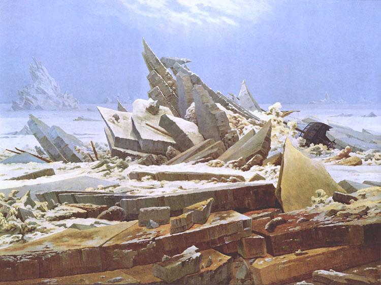 Caspar David Friedrich The Wreck of the Hope (nn03) Germany oil painting art
